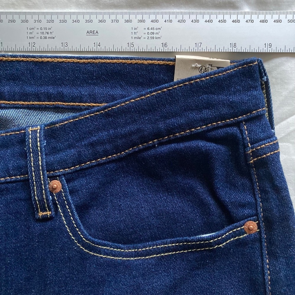 Levi's 514 Straight Jeans Mens 36x32 Large Stretch Dark Blue Denim Classic NWT - Picture 5 of 8